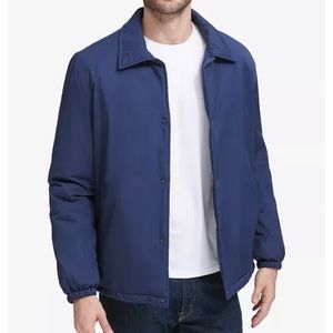 Cold Haan Men’s Coaches Jacket with Fleece Lining
